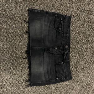 American eagle black denim skirt size 10